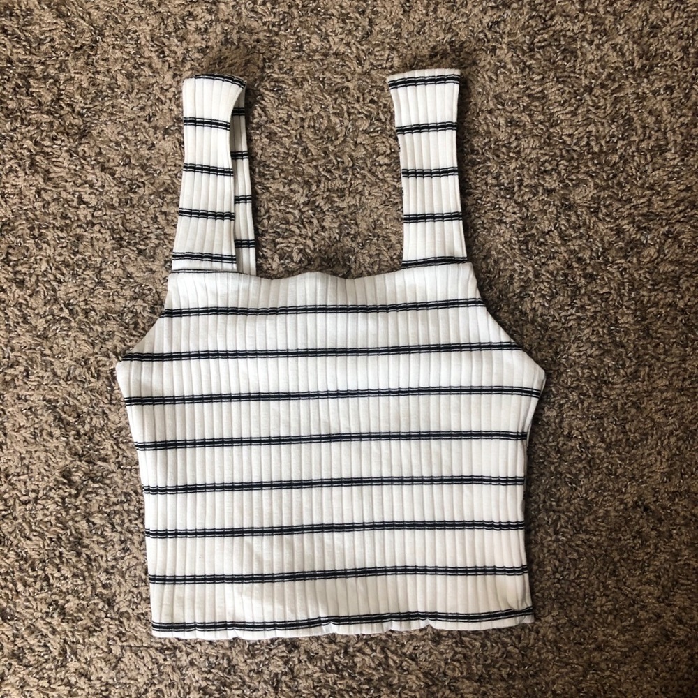 Striped Crop Tank